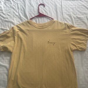 Brandy Melville Yellow 'Honey' T-Shirt